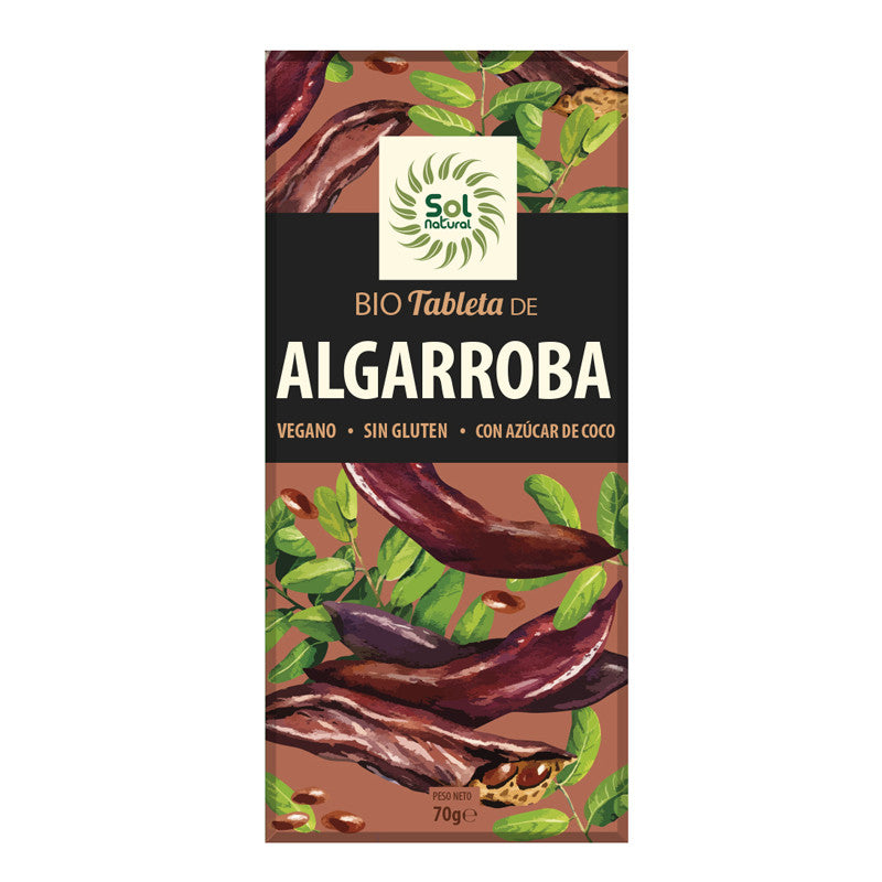 Tableta de algarroba Bio 70g Sol Natural