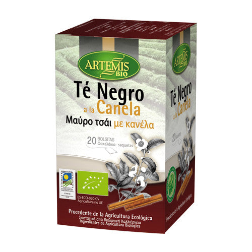 Te negro con canela 20 filtros Artemis