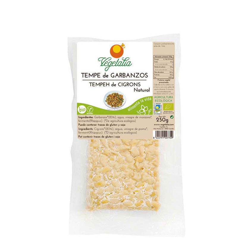 Tempe de garbanzos bio 250 g Vegetalia