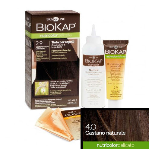 Tinte 4.00 delicato castaño natural 140 ml - Biokap