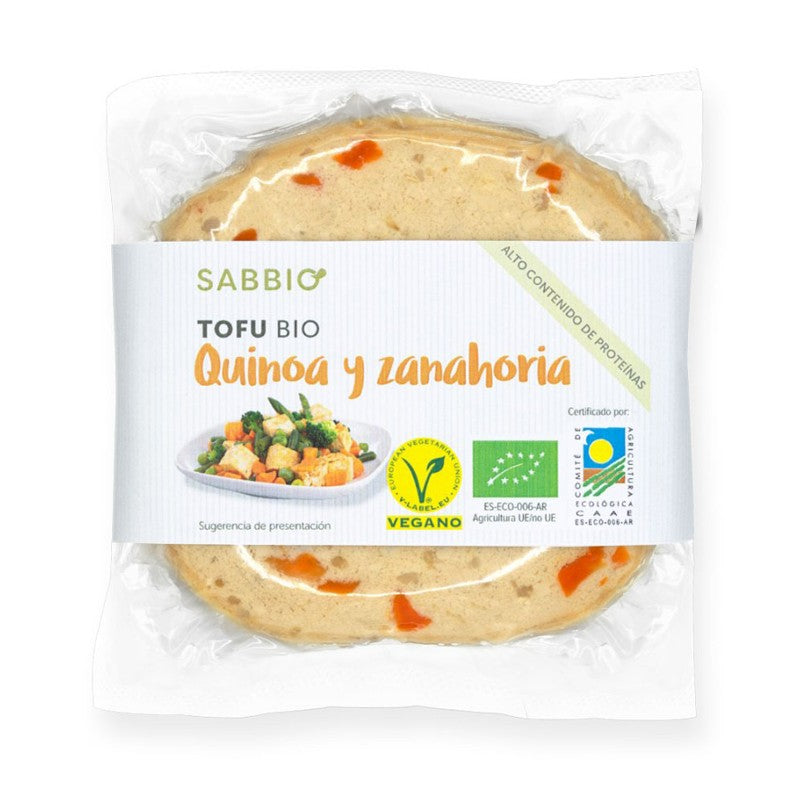 Tofu quinoa y zanahoria Bio 235g SABBIO