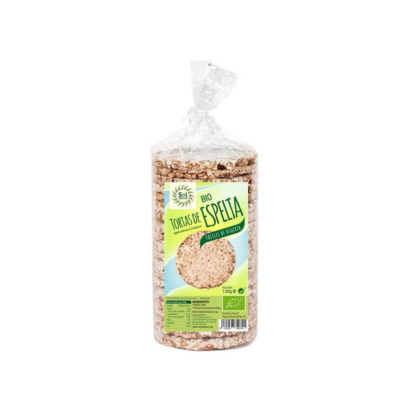 Tortas de espelta extrafinas bio 120g Sol Natural