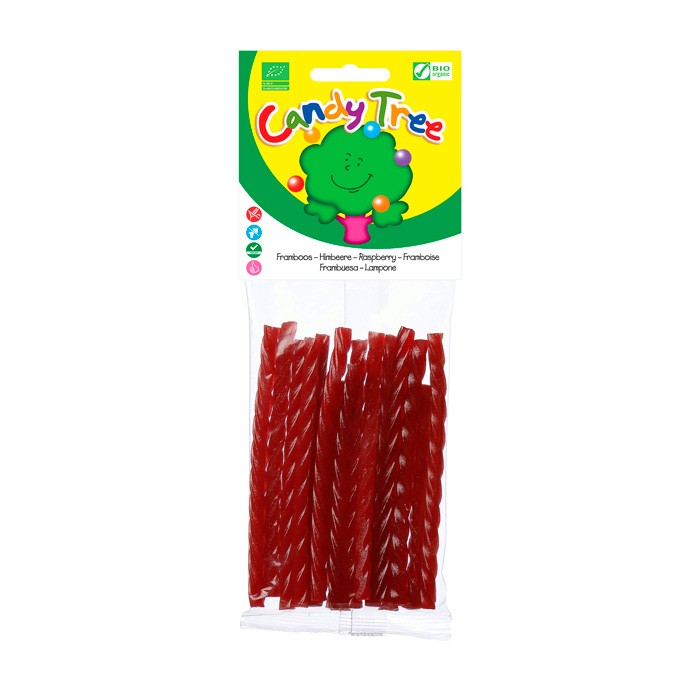 Trenza regaliz sabor frambuesa bio 75g Candy Tree