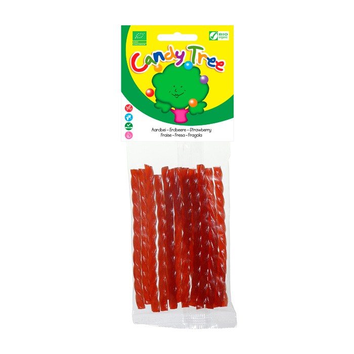 Trenza regaliz sabor fresa bio 75g Candy Tree