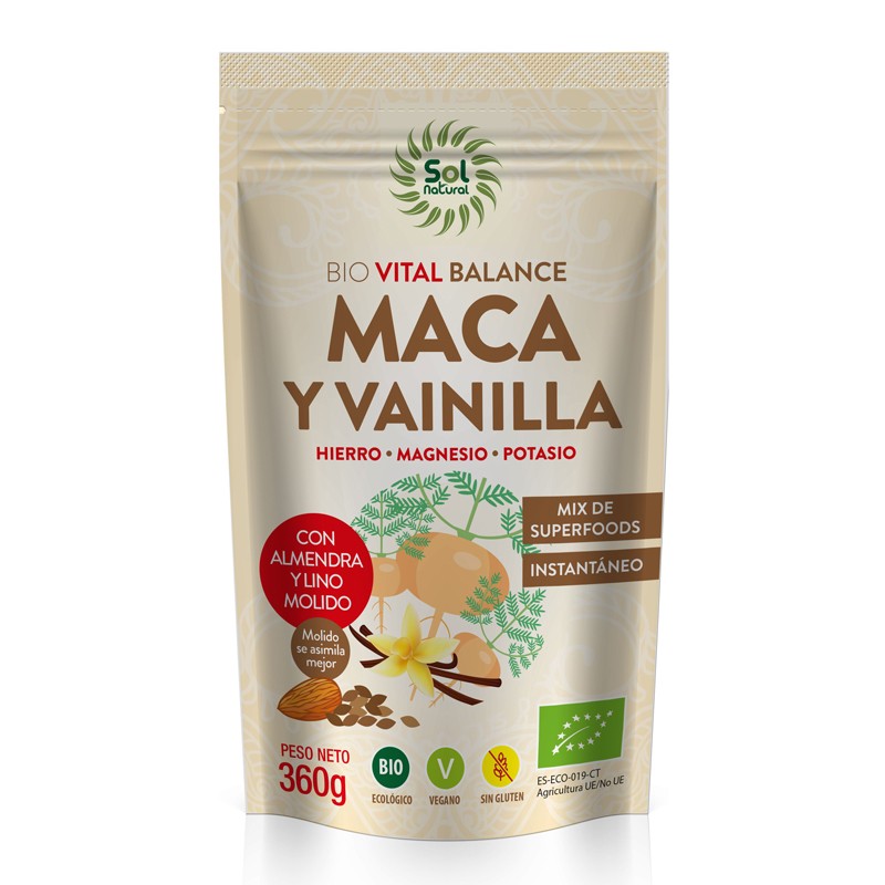 Vital Balance Maca y Vainilla Bio 360g Sol Natural