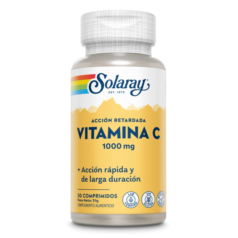 Vitamina C 1000mg A/R 30 comprimidos Solaray