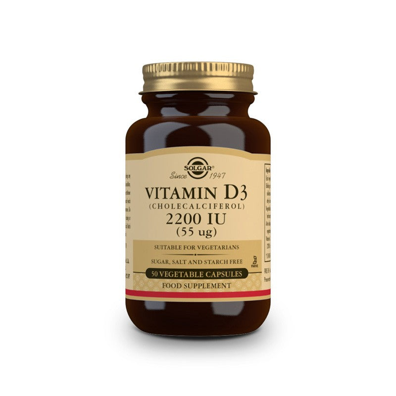 Vitamina D3 2200UI 55mcg 50 vcaps Solgar