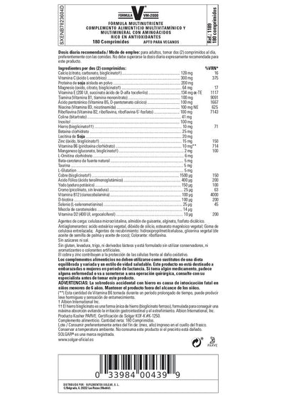 Fórmula VM-2000 - 180 Comprimidos