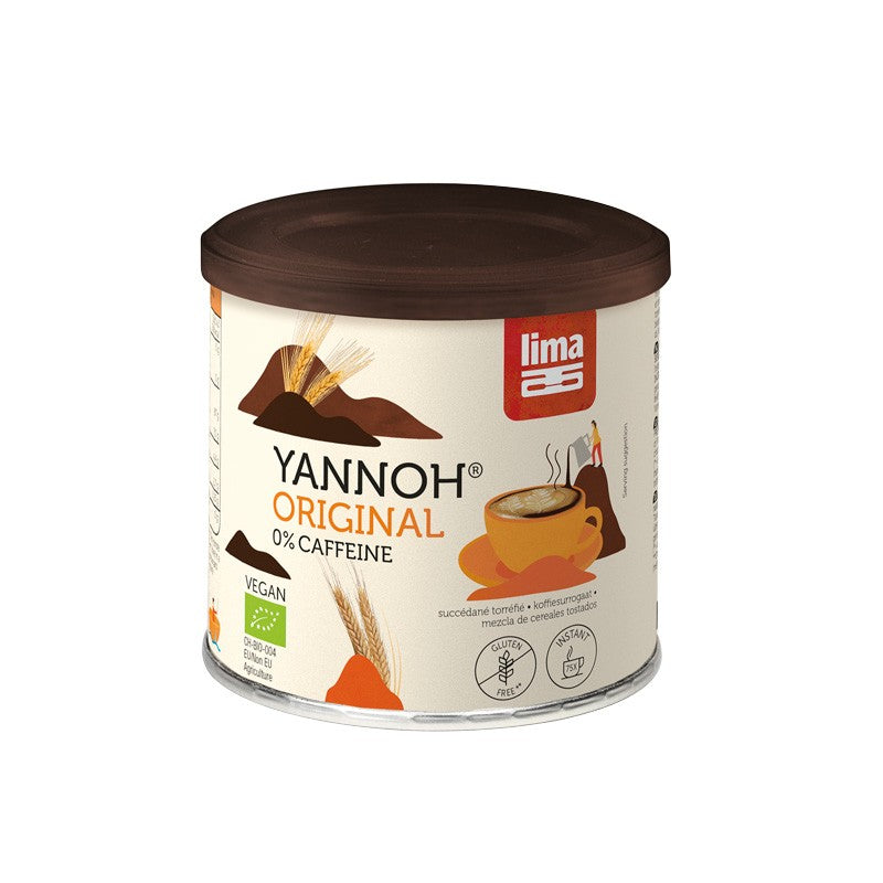 Yannoh instantáneo (cafe de cereales) bio lata 125g Lima