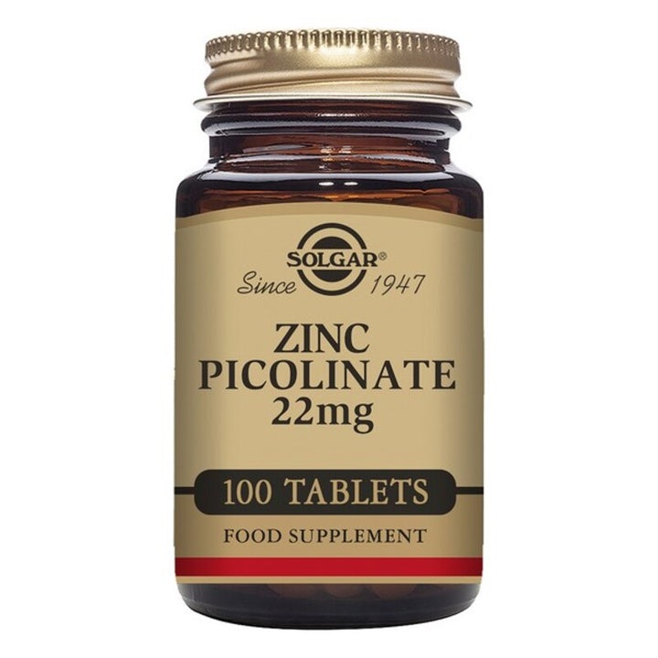 Picolinato de Zinc 22 mg - 100 Comprimidos, Solgar