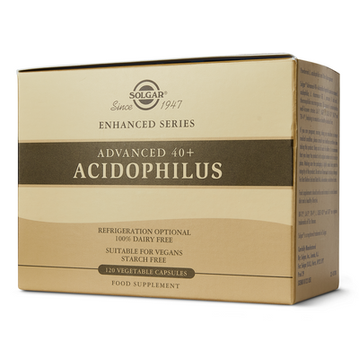 40 Plus Acidophilus Avanzado (no lácteo) - 120 Cápsulas vegetales