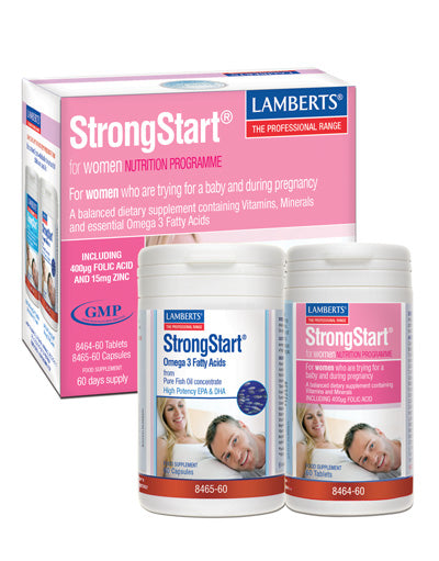 StrongStart® para Mujeres un Multivitamínico completo más Omega 3 - Lamberts