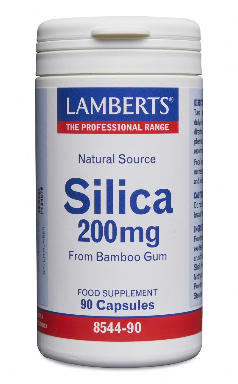 Silicio 200 mg más de 90% de Silicio Orgánico de Goma de Bambú