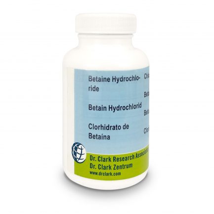 Betaina clorídrico, 350mg – 120 cáp - DR. CLARK - masquedietasonline.com 