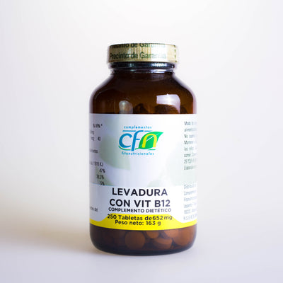 LEVADURA CON VIT B12 250 TAB - CFN - masquedietasonline.com 
