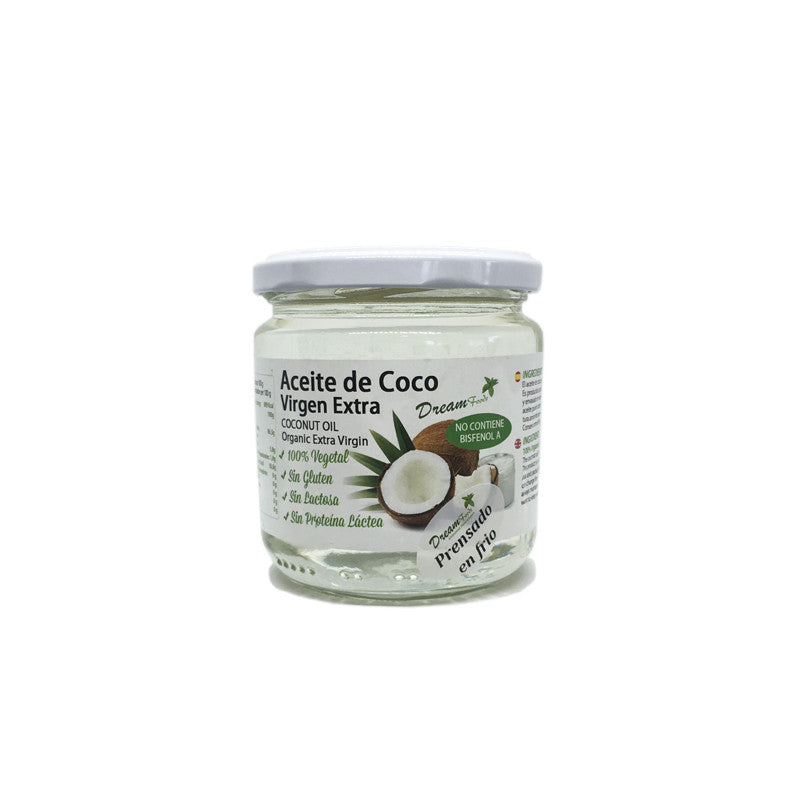 Aceite de coco virgen extra Bio 250 g Dream Foods