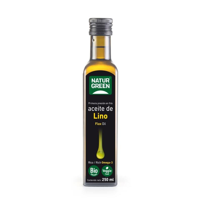 Aceite de lino bio 250ml - Naturgreen
