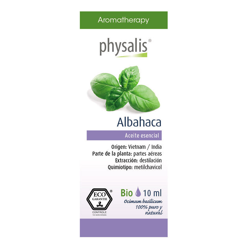 Aceite esencial de albahaca (basilico) bio 10ml Physalis