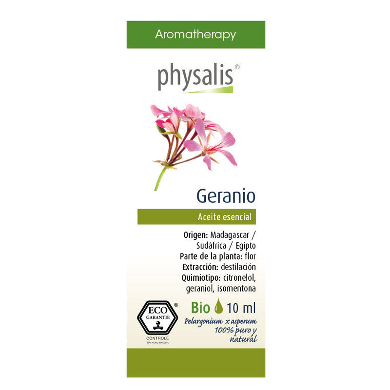 Aceite esencial de geranio bio 10 ml Physalis