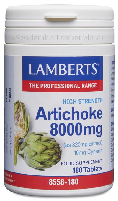 Alcachofa 8000 mg como extracto que aporta 16 mg de Cinarina