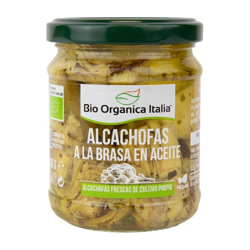 Alcachofas a la brasa en aceite Bio 190g Organica Italia