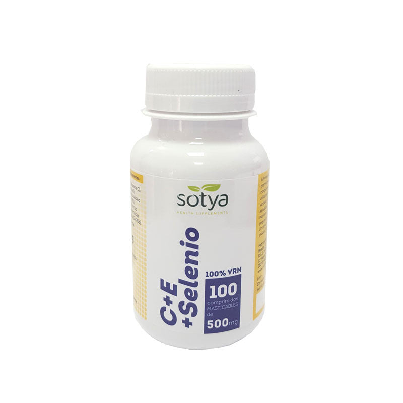 Antioxidante (vitamina C, selenio y vitamina E) 500 mg 100 comprimidos Sotya