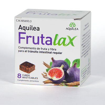 Frutalax 8 cubos masticables - AQUILEA - masquedietasonline.com 