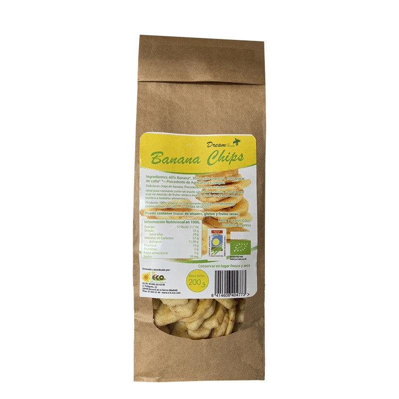 Banana chips bio 200 g Dream Foods