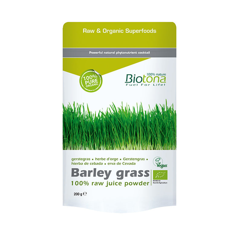 Barley grass/hierba de cebada superfood bio 200g Biotona