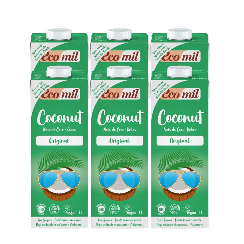 Bebida coconut original con agave Bio 6x1L Ecomil