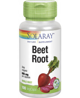 Beet root (Remolacha), 100 Cápsulas - SOLARAY - masquedietasonline.com 