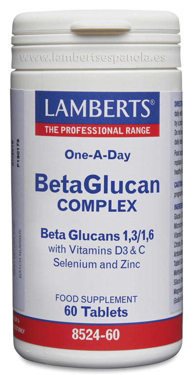 Complejo de Beta Glucanos más Vitaminas D3, C, Selenio y Zinc