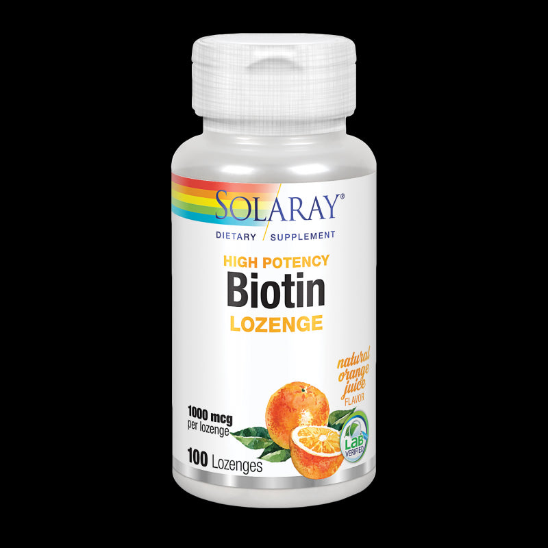 Biotin 1000 mcg-100 comprimidos lozenges. Apto para veganos