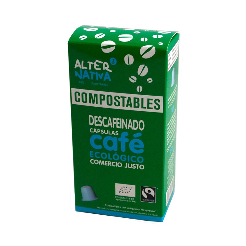 Cafe descafeinado capsula compostable 10x5g Alternativa 3