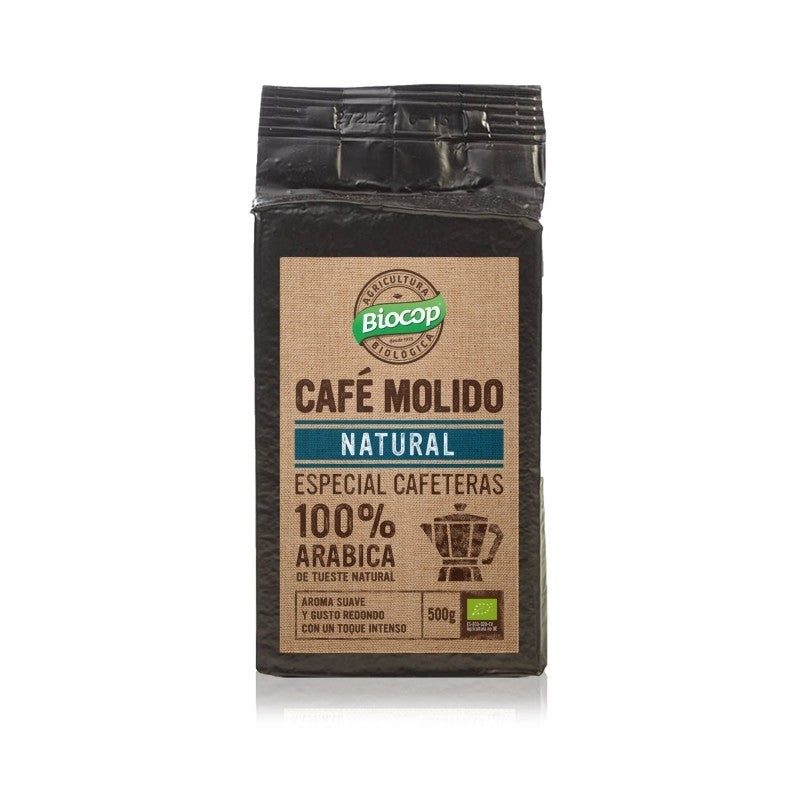 Cafe molido 100% arábica bio 500 g Biocop