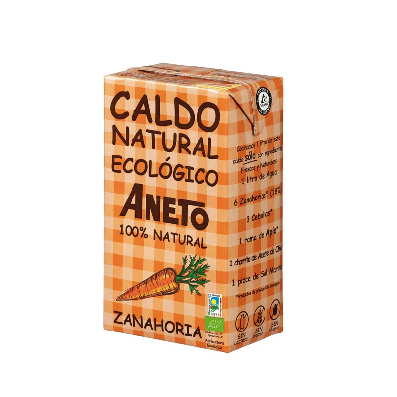 Caldo natural de Zanahorias Bio 1L Aneto