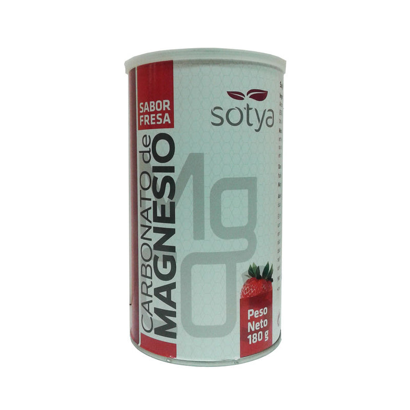Carbonato de magnesio sabor fresa bote 180 g Sotya