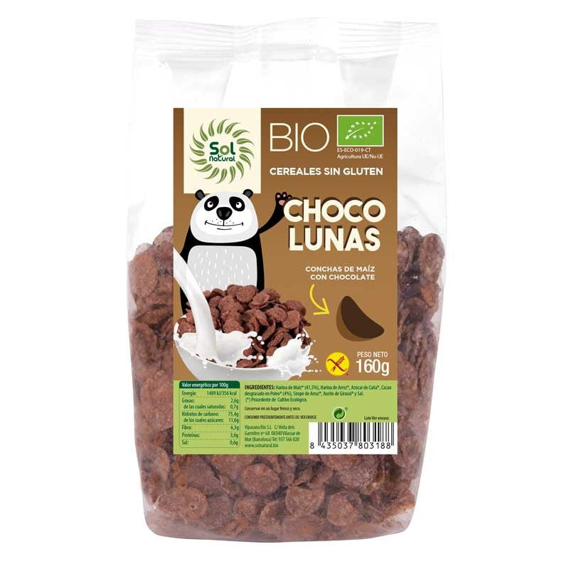 Cereales Choco Lunas sin gluten Bio 160g Sol Natural
