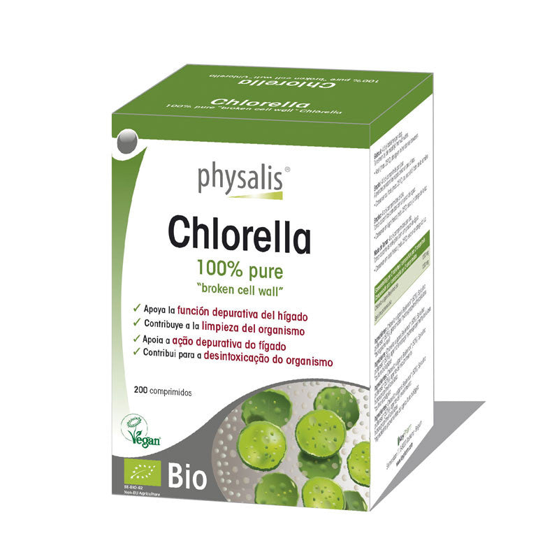 Chlorella bio 200 comprimidos Physalis