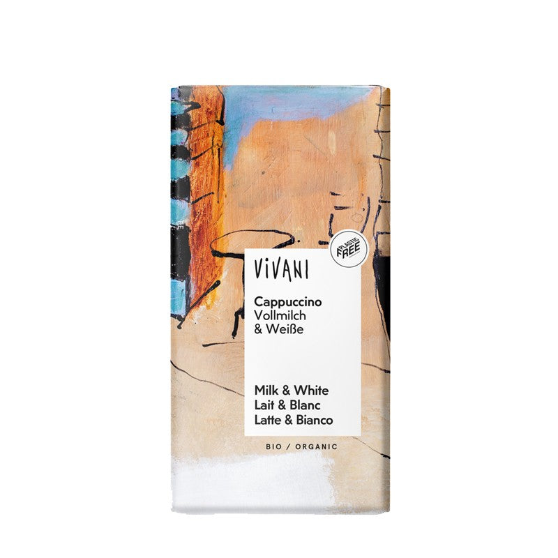 Chocolate con cafe cappuccino bio 100g Vivani