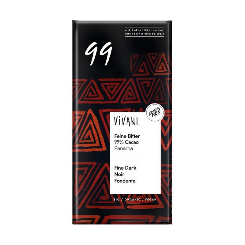 Chocolate negro 99% bio 80g Vivani