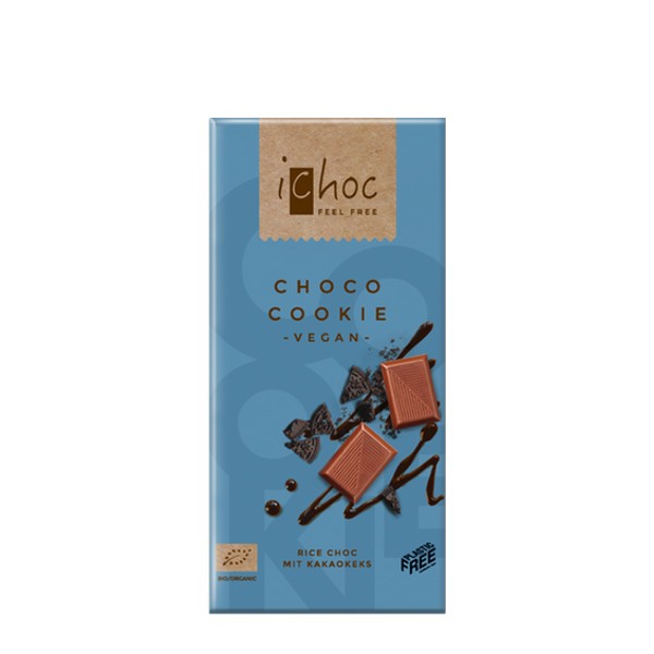 Chocolate vegano choco cookie Bio 80g Ichoc