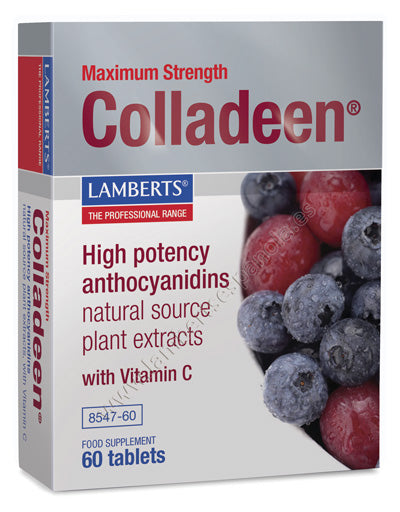 Colladeen® que aporta 160 mg de antocianidinas de uva y mirtilo