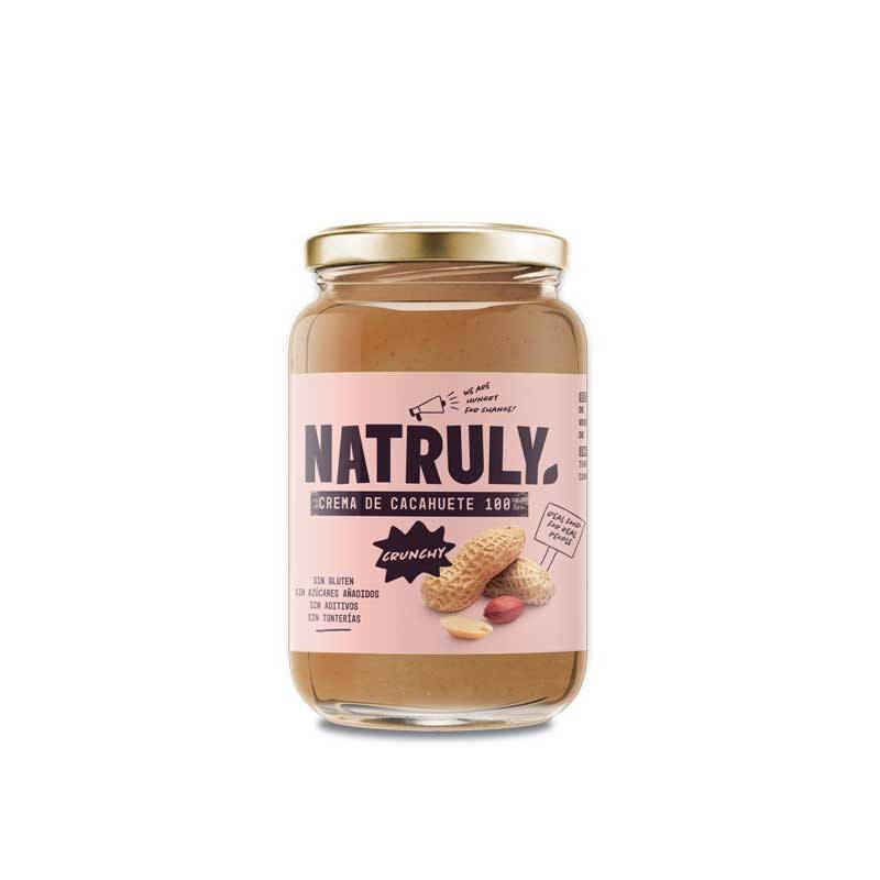 Crema de cacahuete Crunchy 500g Natruly