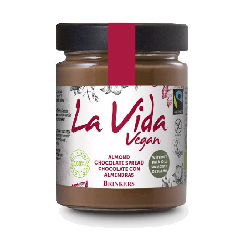 Crema de chocolate con almendras Bio 270g La Vida Vegan