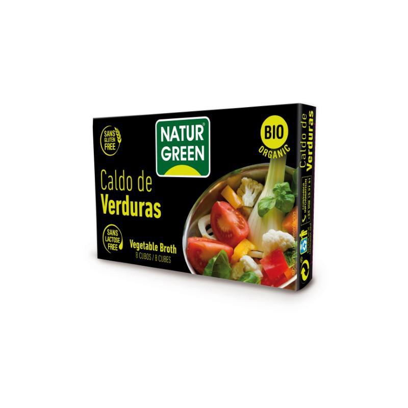 Cubito caldo de verduras bio 10x8,4g Naturgreen