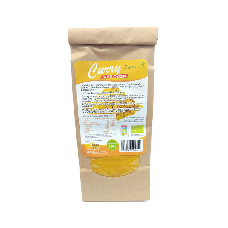 Curry en polvo bio 150 g Dream Foods