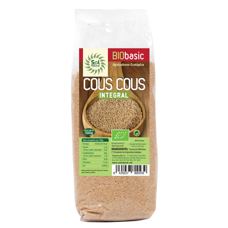 Cuscus integral bio 500g Sol Natural
