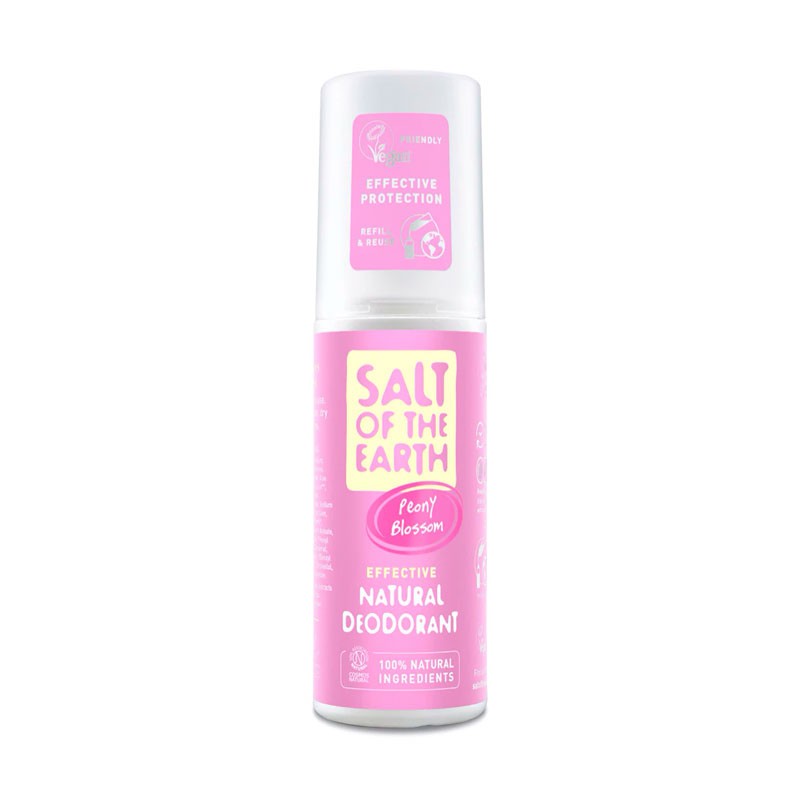 Desodorante natural Flor de Peonia spray 100ml Salt of the Earth