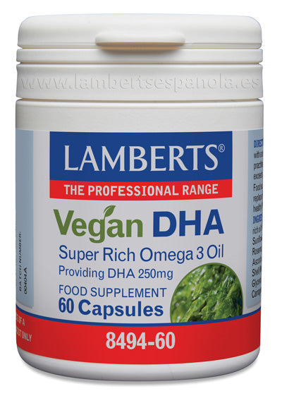 DHA Vegano 250 mg de fuente vegetal